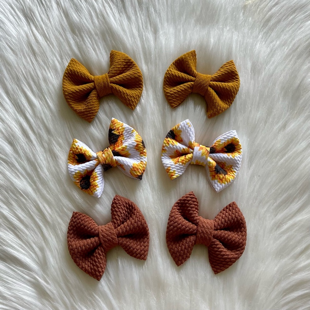 🍁Fall Piggie Sets On Clips & Hair Bands (You Choose)